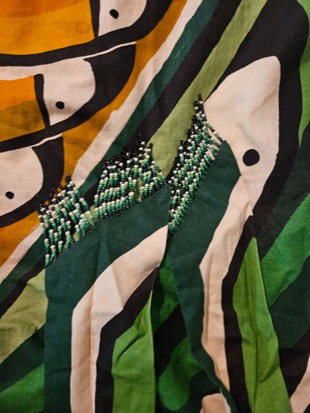 NWT M Farm Rio green toucan tree maxi dress RARE - Picture 8 of 14